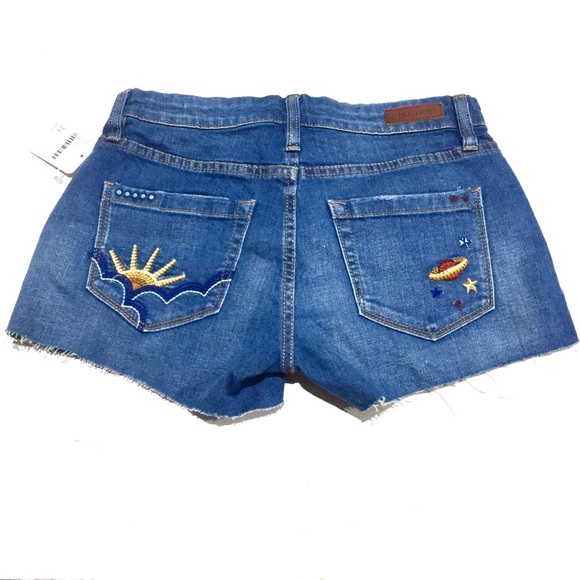 NWT FP Chain Toker Embroidered Jean Short - Picture 3 of 6